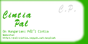 cintia pal business card